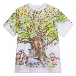 NWT Disney Park's Winnie the Pooh and Friends Tree 100% Cotton T-Shirt UNISEX